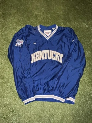 Chaqueta de bombardero suéter cuello en V vintage Reebok University of Kentucky Wildcats M Foto 1 de 4