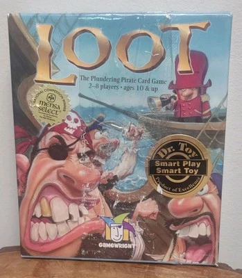 Loot The Plundering Pirate Card Game GameWright Complete Mensa Select Dr Toy  - Image 1 of 4