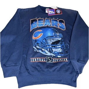 Vintage NOS NWT Chicago Bears Pro Player Sweatshirt Big Helmet Men’s Medium - Picture 1 of 8