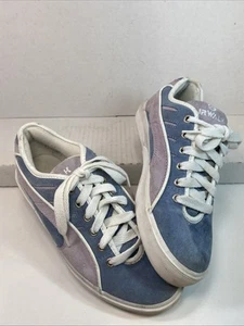 Zapatos de skate Airwalk Outlook para mujer de gamuza 8,5 raros de colección púrpura y azul de encaje - Imagen 1 de 24