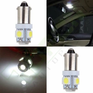 2X T4W BA9S White 5-5050-SMD LED Bulb Wedge Side Light Map Dome Lamp H6W 1895 57 - Picture 1 of 6