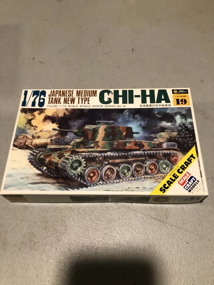 Fujimi 1/76th scale #WA19 Japanese Chi-Ha tank - Image 1 of 1