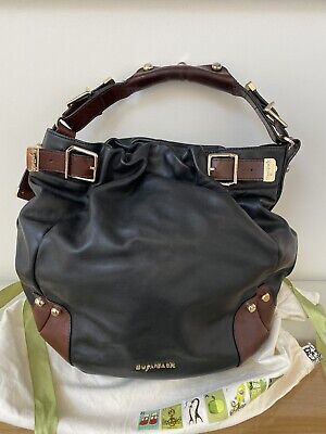 Sugarjack Poppy Designer Changing Bag Black Leather Ltd Edition Only 100 Made • 34.19€
