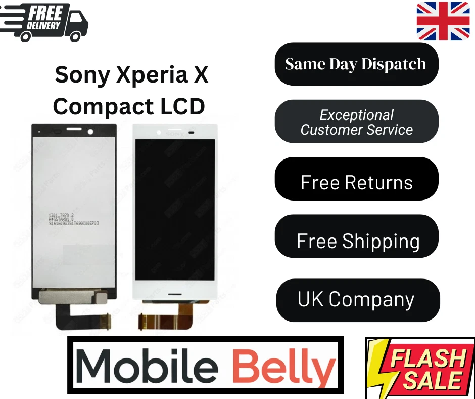 LCD Screen for Sony Xperia X Compact F5321 with Digitizer Full Assembly White - Image 1 of 1