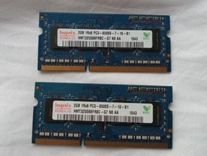 Memoria 4GB 2x2GB PC3-8500S 1066MHz DDR3 SODIMM - funzionante estraibile da Lenovo T400 - Foto 1 di 1