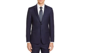Theory Chambers Tonal Plaid Slim Fit Suit Jacket Baltic Multi Size 38S 1733 - Picture 1 of 1