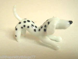 Sammlerstück DALMATINER HUND Glasfigur Handarbeit in LITAUEN Europa - Bild 1 von 6