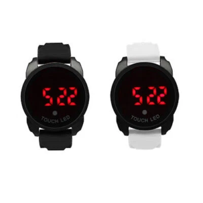 Unisex Uhr SNEAKERS Digital XL Berührungsempfindlicher LED Weckfunktion Silikon - Bild 1 von 4