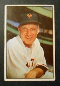 1953 Bowman Color #55 LEO DUROCHER New York Giants VG - Picture 1 of 2