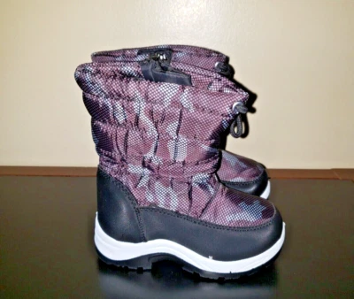 Bota de nieve de invierno para clima frío Apakowa para niños (niño pequeño/niño pequeño) EU25 talla 8 EE. UU. Foto 1 de 4