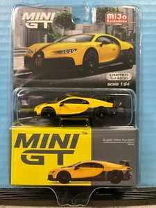 1/64 MINI GT MIJO EXCLUSIVO BUGATTI CHIRON PURO DEPORTE AMARILLO 1 DE 4200 - Imagen 1 de 2