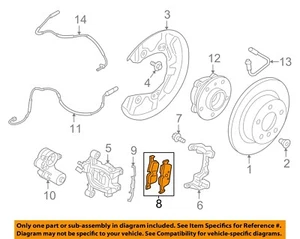 Componentes de freno BMW OEM 14-24 228i Gran Coupé - Pastillas de freno 34201543683 - Imagen 1 de 2