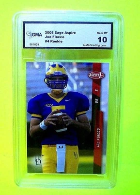 Tarjeta de fútbol americano Sage ASPIRE #4 2008 JOE FLACCO novato gema como nueva 10 Cleveland Browns Foto 1 de 4