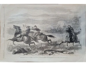 Batalla de Snickersville Ejército Potomac 1862 Harper's Bloque de Madera Semanal Guerra Civil - Imagen 1 de 3