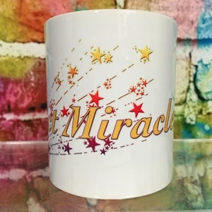 Expect Miracles Coffee Mug Cup Religion Jesus Lord God Phenomenon Heal Stars NEW - Picture 1 of 12
