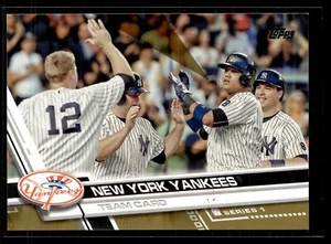 2017 TOPPS GOLD /2017 NEW YORK YANKEES - Foto 1 di 1