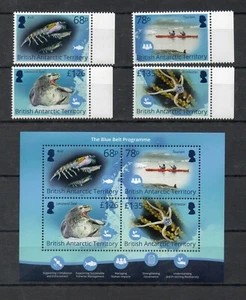 BR.ANTARCTIC, 2021, BLUE BELT, SEAL, KRILL,SEASTAR, 4v.+M/S, MNH , NEW! - Picture 1 of 1