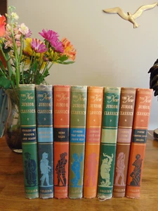 THE JUNIOR CLASSICS PARTIAL SET, VOL. 2-8,10; COLLIER 1952 POPULAR EDITION - Picture 1 of 7