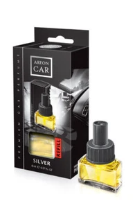Areon Car Perfume - Vent/Clip Car A/C Freshener REFILL ONLY Silver Scent - 8 ml - Picture 1 of 1