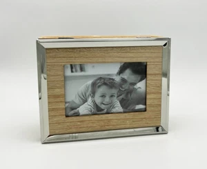 Schatulle mit Bild Edelstahl Holz 22 cm für Schmuck Ringe Kleinteile Ablage - Bild 1 von 2