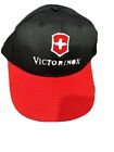 VICTORINOX Unisex Baseball Cap Black Red Adjustable Snap Back Cotton