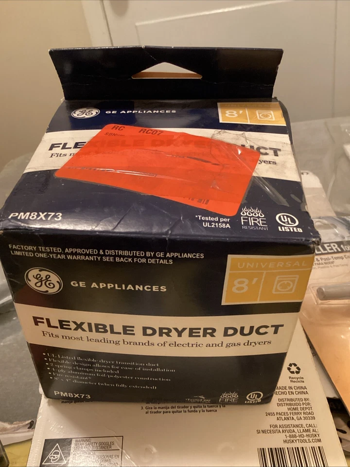 Conducto de secado flexible GE PM8X73 8’ nuevo Foto 1 de 1