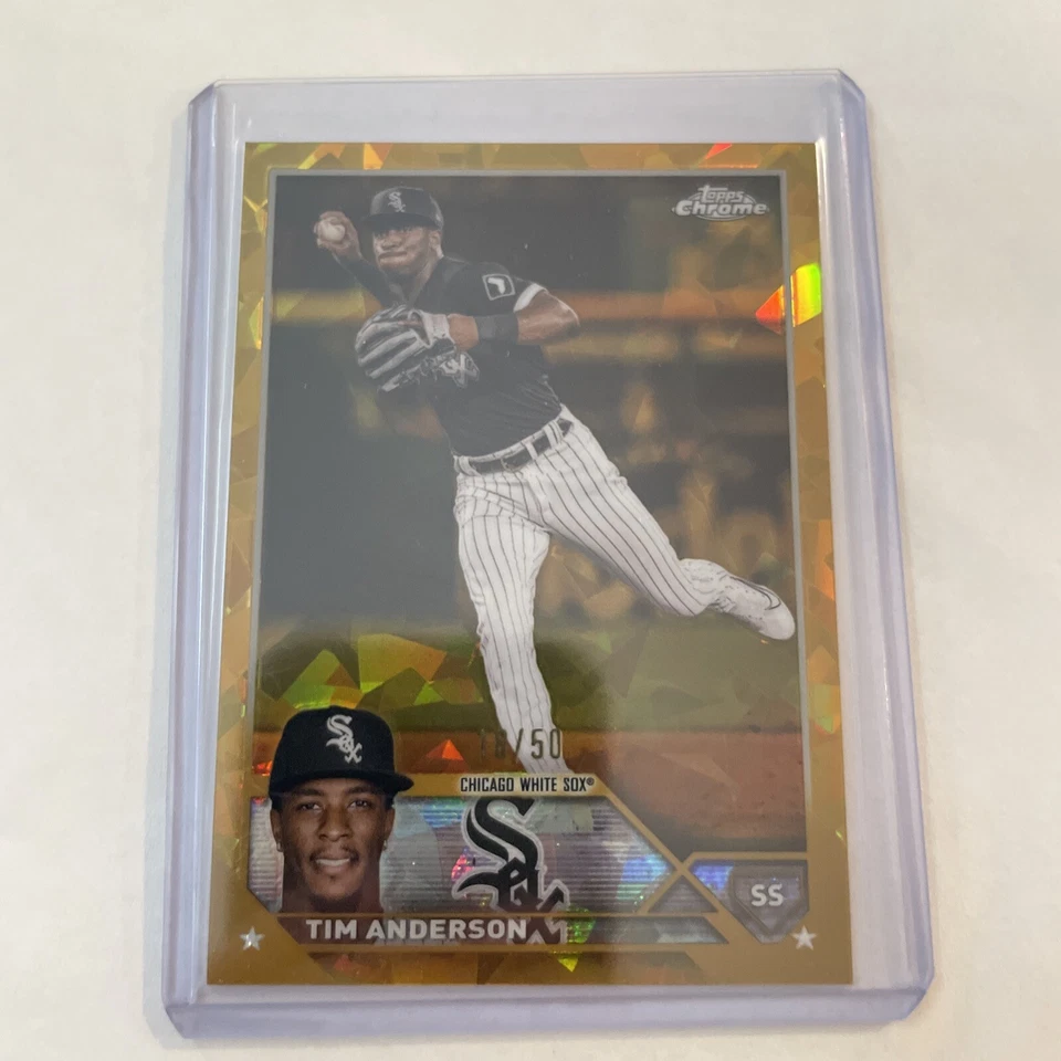 2023 Topps Chrome Sapphire Edition Gold 18/50 Tim Anderson #282 - Image 1 of 2