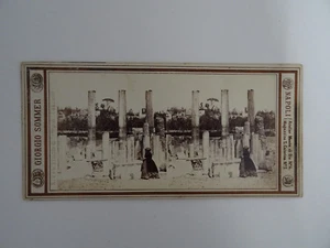 Stereoview Lotto 13 pezzi Stereoviews antiche Pozzuoli, Pompei, Napoli, - Imagen 1 de 13