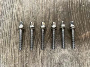 Yamaha Drum Tension Rods 45mm Screws Tom x6 #FE122/FN122/GC179/IS62 - Picture 1 of 4