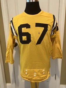 Vintage Rare Harley Davidson Sprt Goods Spanjian Button Crotch Football Jersey. - Picture 1 of 6