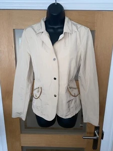 MASSIMO DUTTI BEIGE REGENJACKE GRÖSSE LARGE - Bild 1 von 5