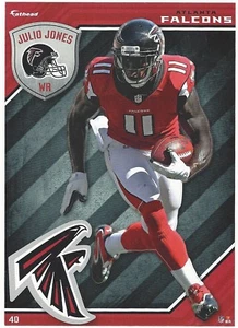 JULIO JONES FATHEAD TRADEABLES ATLANTA FALCONS BAMA CRIMSON TIDE STICKER 2015 40 - Picture 1 of 4