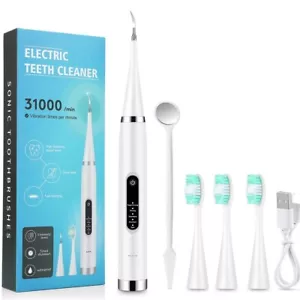 Powerful Ultrasonic Plaque Remover for Teeth with 5 Modes - Dental Tooth Cleaner - Picture 1 of 48