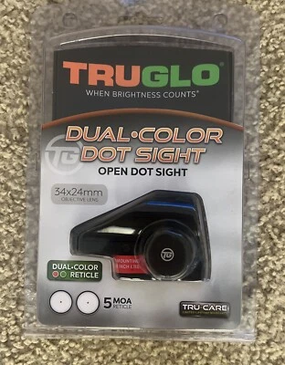 TRUGLO MIRA DE PUNTO DE DOBLE COLOR - MIRA DE PUNTO ABIERTO ROJO Y VERDE Foto 1 de 2