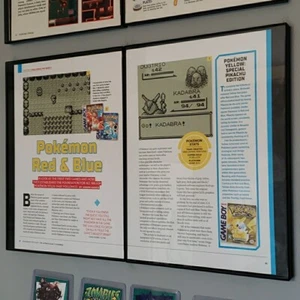 FRAMED Pokemon Feature Red Blue Yellow TCG Video Game Wall Art - Picture 1 of 7