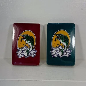 Sealed Bass Jumping Out of Water Graphic Playing Cards - Original Packaging - Picture 1 of 10