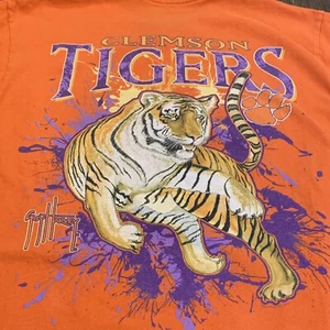 Clemson Tiger Guy Harvey T-Shirt orange kleine Grafik hinten NCAA Football Tigers - Bild 1 von 8