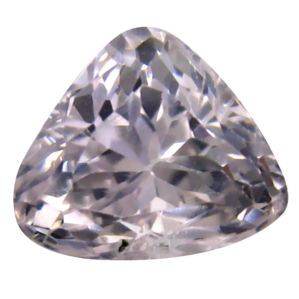 Piedra preciosa natural de kuncita blanca con forma fenomenal de trillón AAA 3,95 quilates (8 x 10 mm) Foto 1 de 1