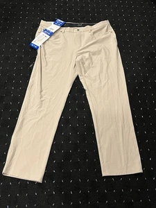 Greg Norman Men's Ultimate 5 Pocket Stretch Pant Khaki 36W x 30L NWT - Picture 1 of 8