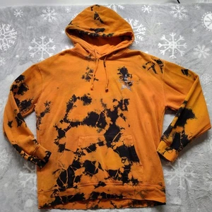 Jeffree Star Hoodie Orange Black Tie Dye Star Goth  XL Pullover Sweatshirt - Picture 1 of 10