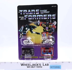 Ravage & Rumble G1 Transformers 1985 Hasbro Action Figure NEW MOSC SEALED - Picture 1 of 4