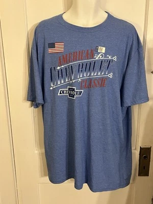 Camiseta GM Hombre Azul 2XL Chevrolet Azul Manga Corta Estampado EE. UU. America classic Foto 1 de 4