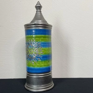 Vintage große Bitossi Raymor Apotheker Sunburst Kanister Glas Deckel - Bild 1 von 17