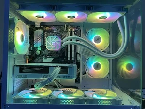 Brand New Full White Gaming Pc - Picture 1 of 7