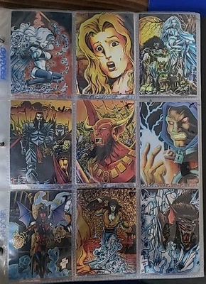 1994 LADY DEATH CHROMIUM SERIES Incomplete Card Set 1-97 In a Binder Excellent!  - Image 1 of 4