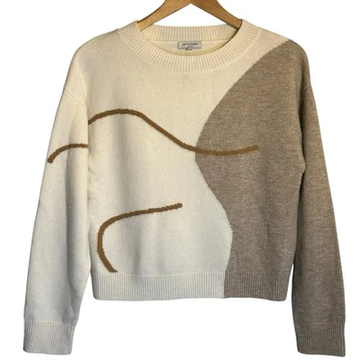 Suéter de Lana Relajada Petite Studio NYC Lexi, Lana Marino, Talla S Foto 1 de 4