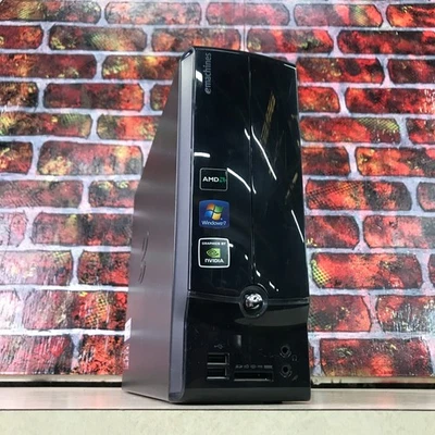 eMachines SFF Desktop PC for Retro Gaming AMD Athlon 2.80GHz 3GB RAM (Windows 7) - Image 1 of 4