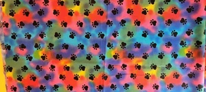 Estampados de patas negras en telas Joann de algodón multicolor acolchado sedoso de alta calidad  - Imagen 1 de 6