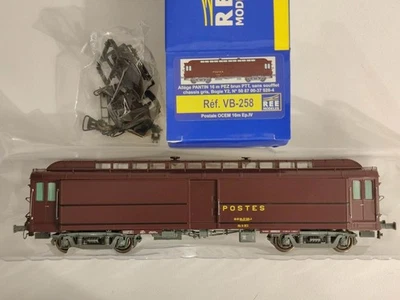 REE MODELES VB-258 Fourgon Allège postal Pantin 16m PEz EpIV SNCF HO #60 - Photo 1/4