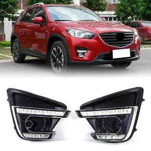 Luces de conducción diurna LED luz de conducción diurna ámbar blanco lámpara para Mazda CX-5 2013 2014-2016 - Imagen 1 de 10
